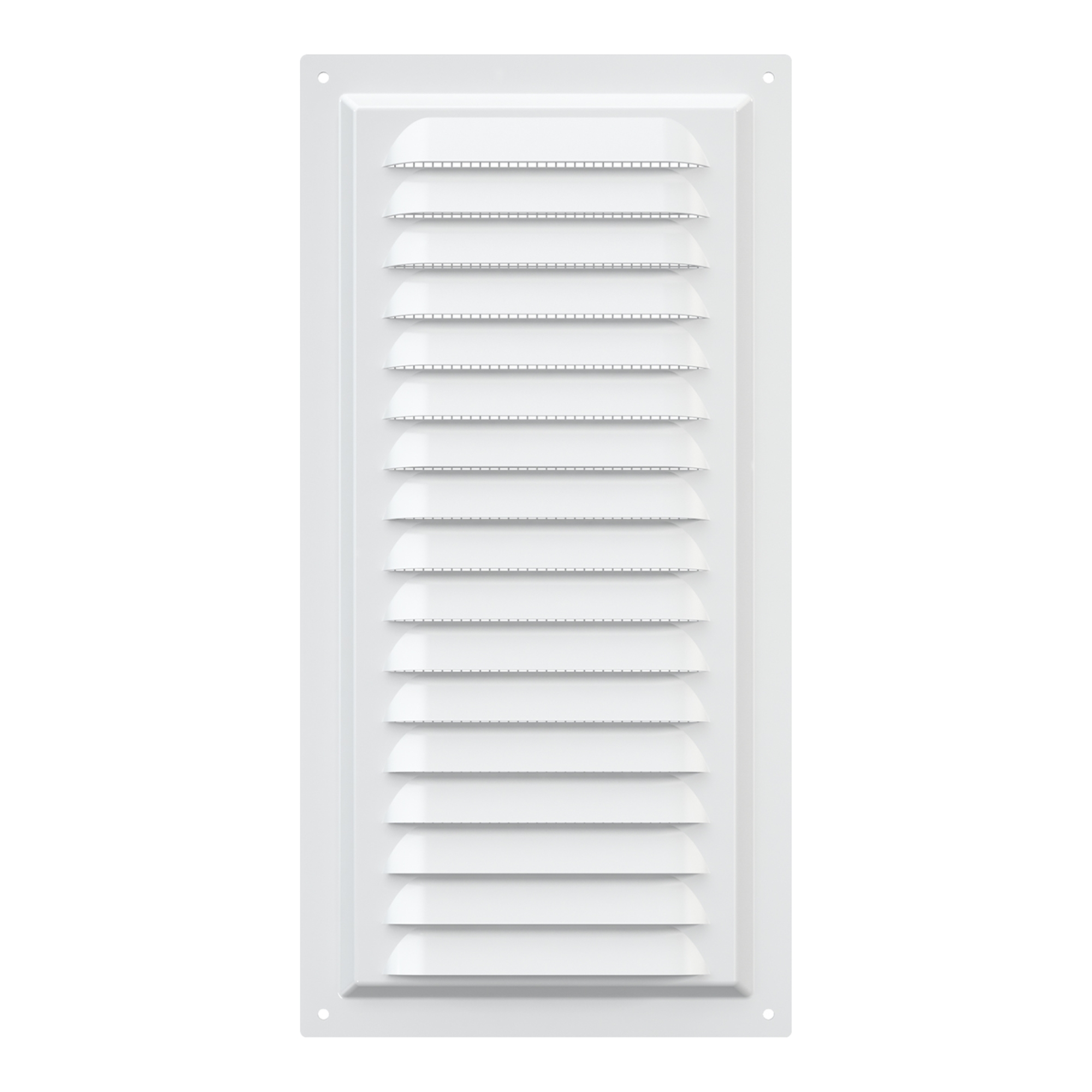 REJILLA DE VENTILACIÓN 15X30CM ACERO GALVANIZADO POLIMERO BLANCO - 2
