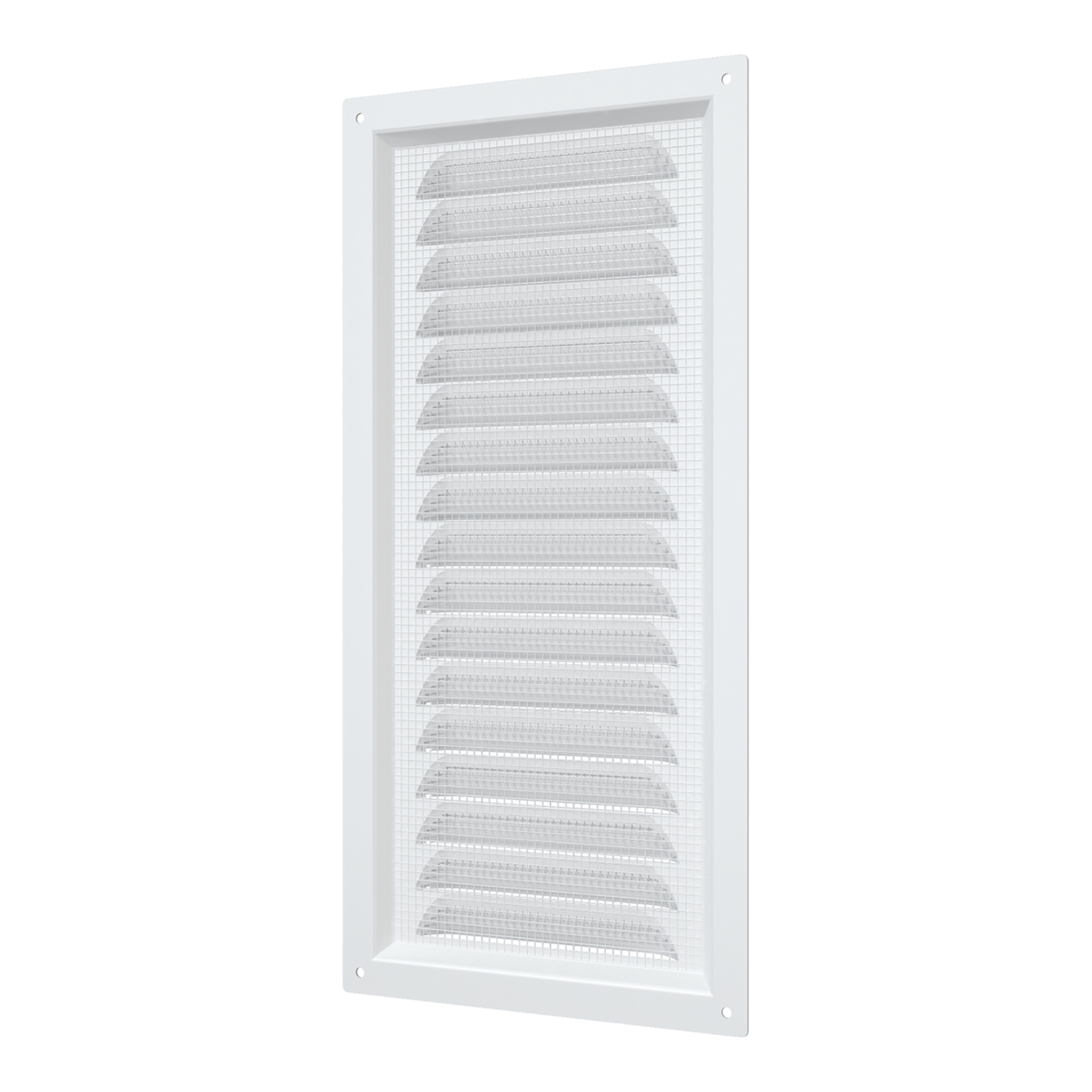REJILLA DE VENTILACIÓN 15X30CM ACERO GALVANIZADO POLIMERO BLANCO - 4