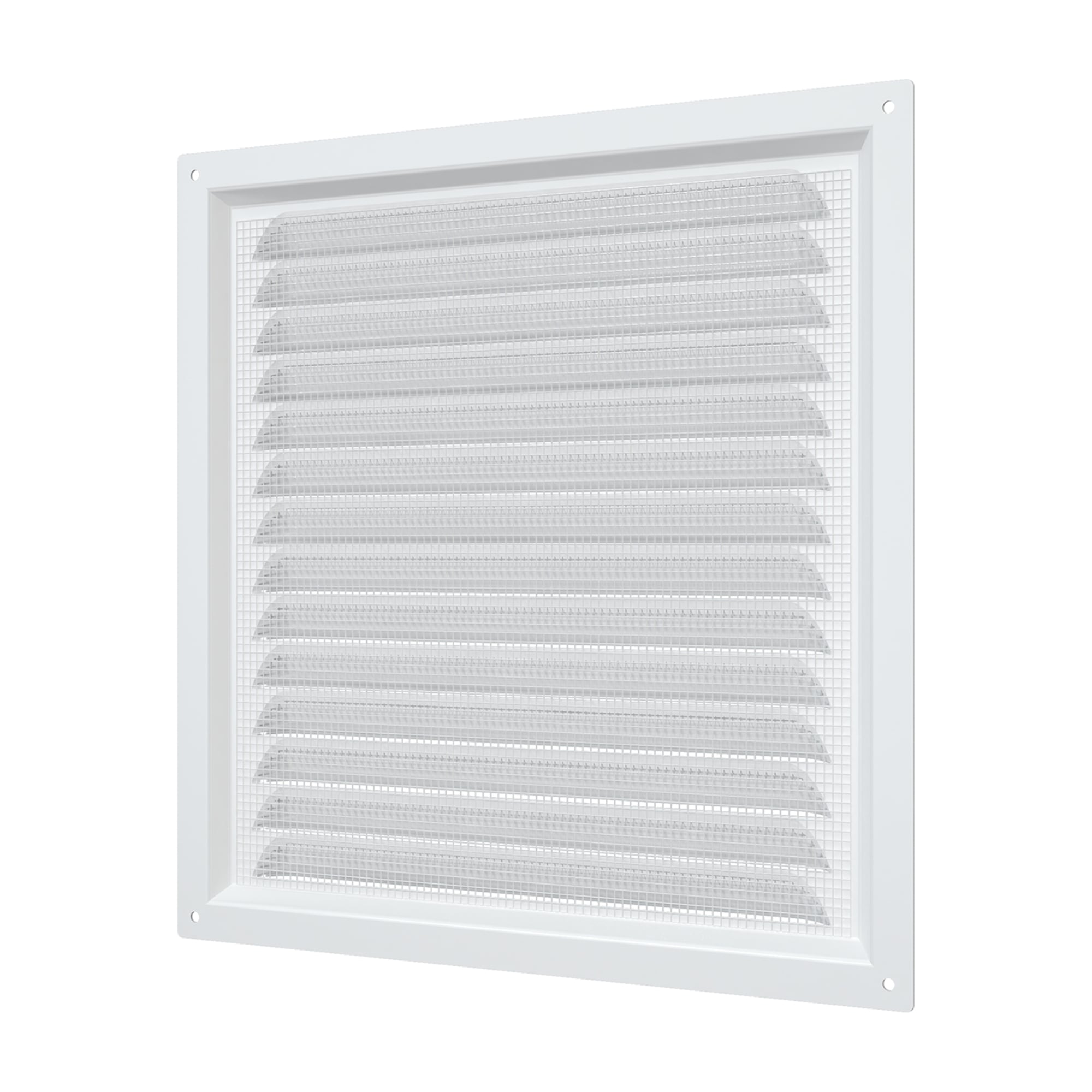 REJILLA DE VENTILACIÓN 25X25CM ACERO GALVANIZADO POLIMERO BLANCO - 4
