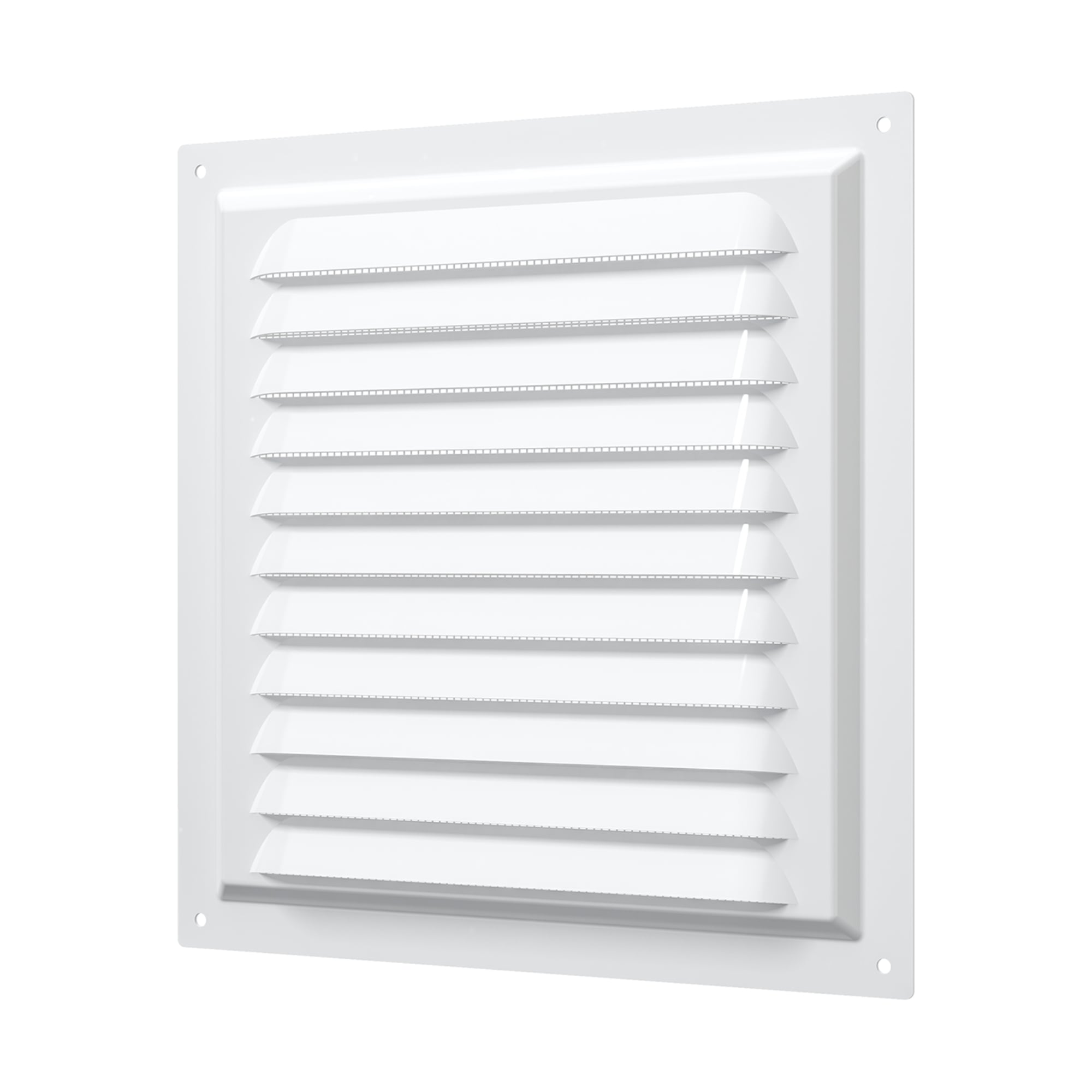 REJILLA DE VENTILACIÓN 20X20CM ACERO GALVANIZADO POLIMERO BLANCO - 1