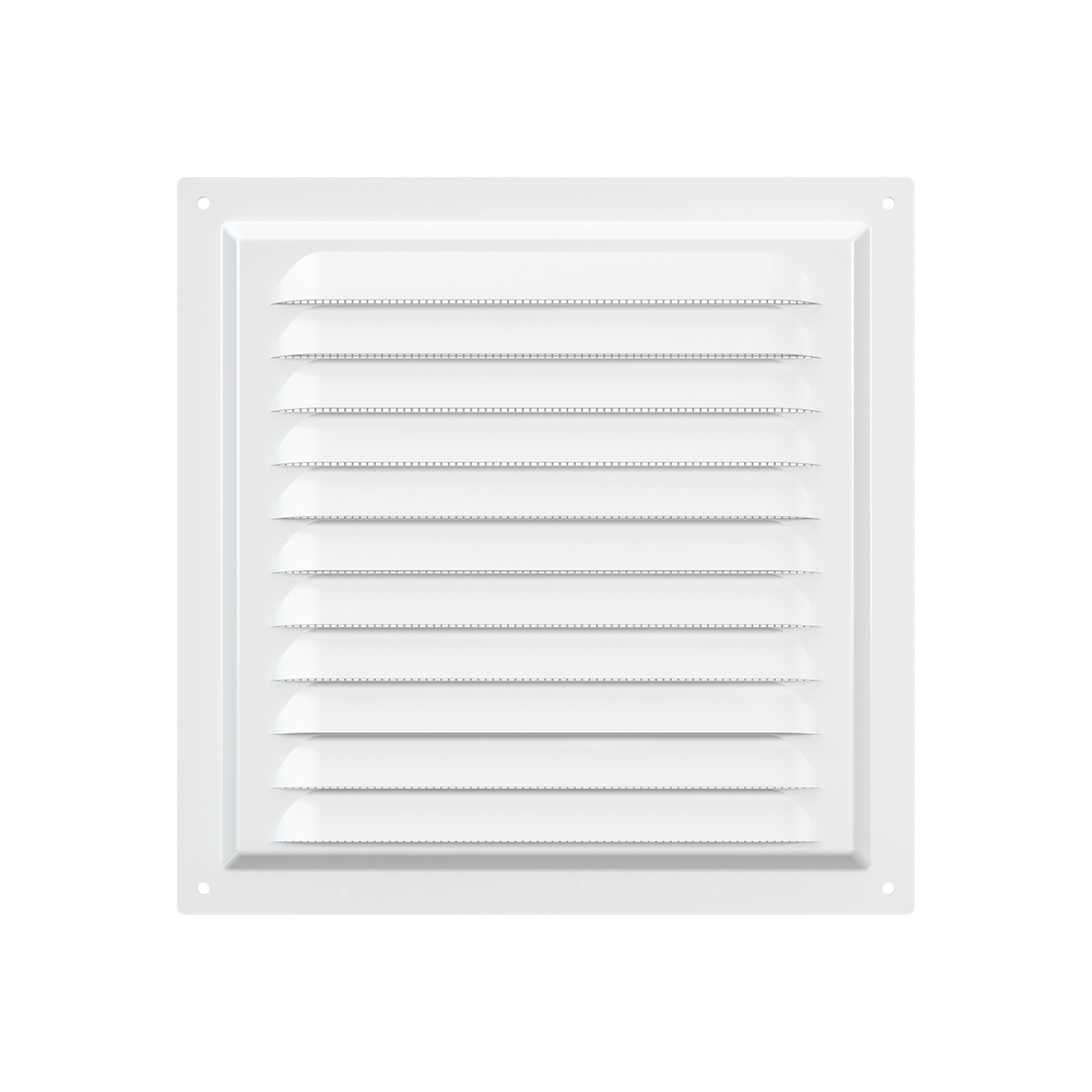 REJILLA DE VENTILACIÓN 20X20CM ACERO GALVANIZADO POLIMERO BLANCO - 2