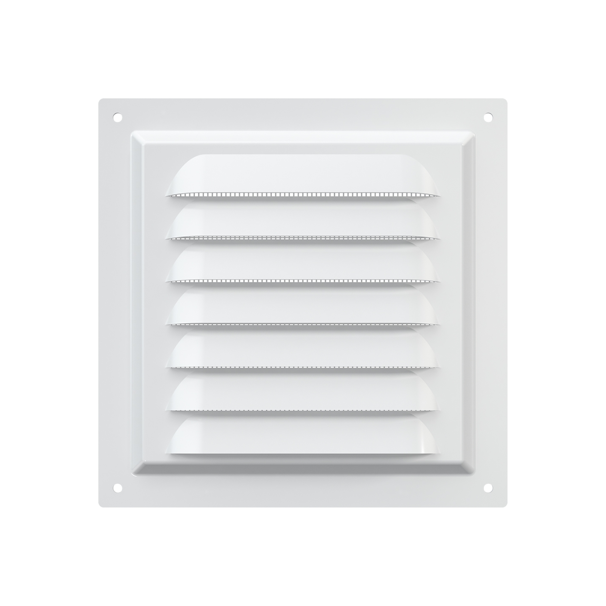 REJILLA DE VENTILACIÓN 15X15CM ACERO GALVANIZADO POLIMERO BLANCO - 2