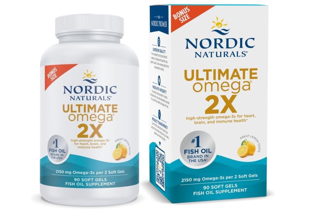 NORDIC NATURALS ULTIMATE OMEGA 2X 2150MG EPA DHA 90 SOFTGELS - 1