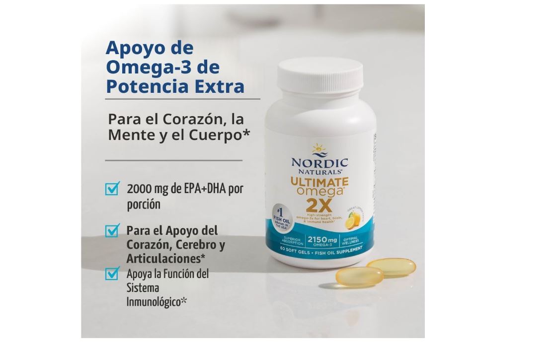 NORDIC NATURALS ULTIMATE OMEGA 2X 2150MG EPA DHA 90 SOFTGELS - 3
