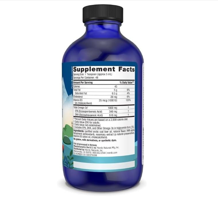 NORDIC NATURALS ARTIC-D COD LIVER OIL + VITAMIN D3 LIQUID 237ML - 2