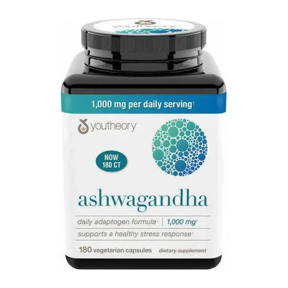 YOUTHEORY ASHWAGANDHA 1000 MG KSM-66 - 180 CAPS - 1