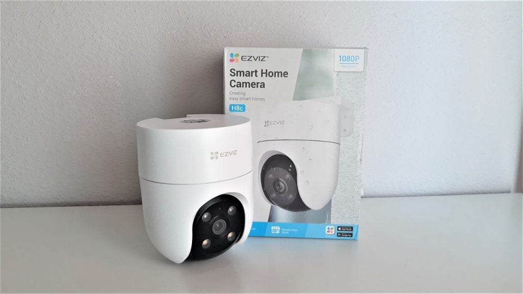 CÁMARA SEGURIDAD EZVIZ WIFI 1080P GIRATORIA 360° H8C INTELIGENTE - 1