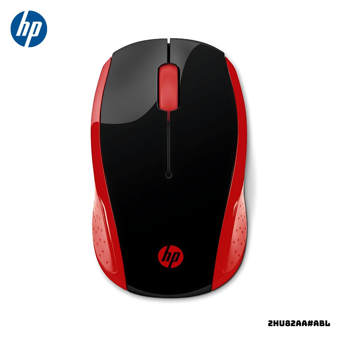 MOUSE INALAMBRICO 200 HP 2HU82AA ROJO - 1