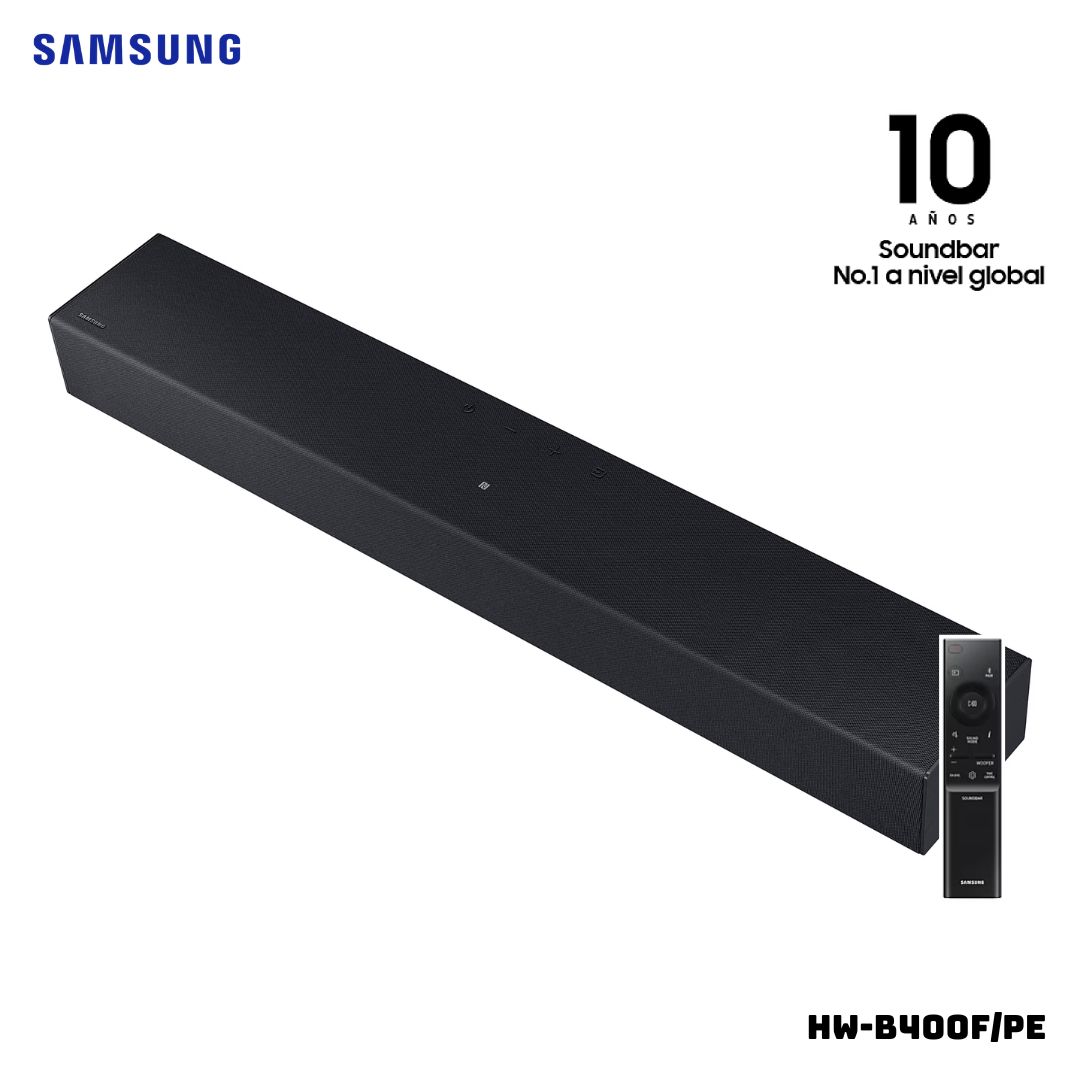 SOUNDBAR SAMSUNG 2.0 NEGRO 40W - HW-B400F/PE - 1