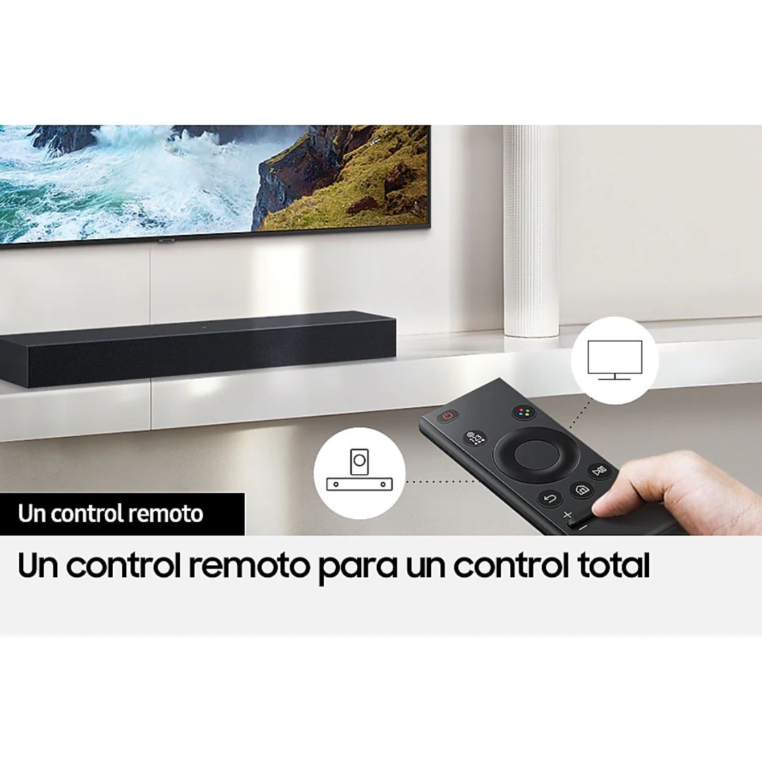 SOUNDBAR SAMSUNG 2.0 NEGRO 40W - HW-B400F/PE - 7