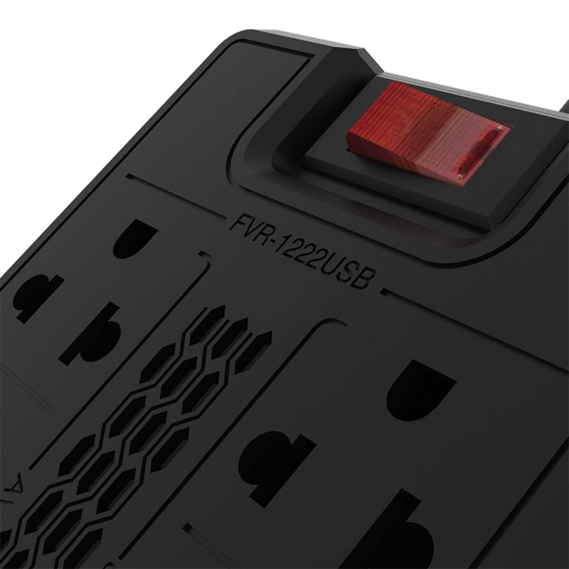 ESTABILIZADOR FORZA 1200VA 600W - FVR-1222USB - 2