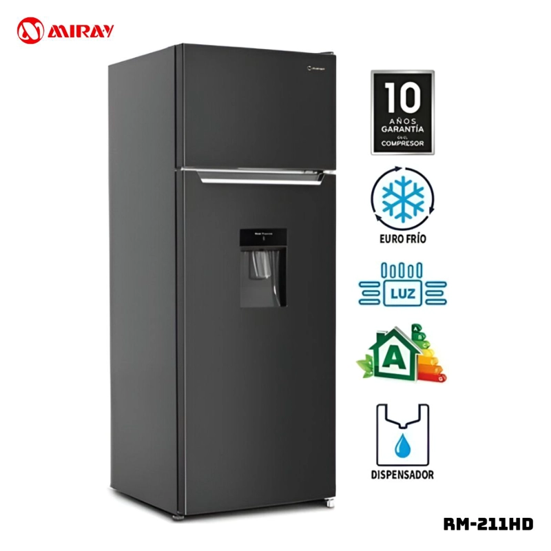 REFRIGERADORA MIRAY 211L CON DISPENSADOR EUROFRÍO RM-211HD - 1