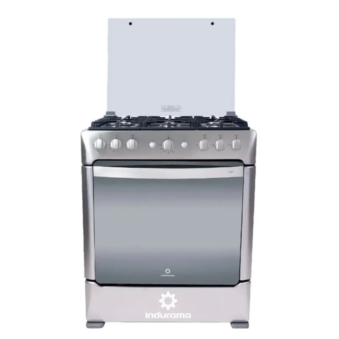 COCINA DE PIE INDURAMA A GAS 6 HORNILLAS ACERO INOX - PARMA ZAFIRO - 2