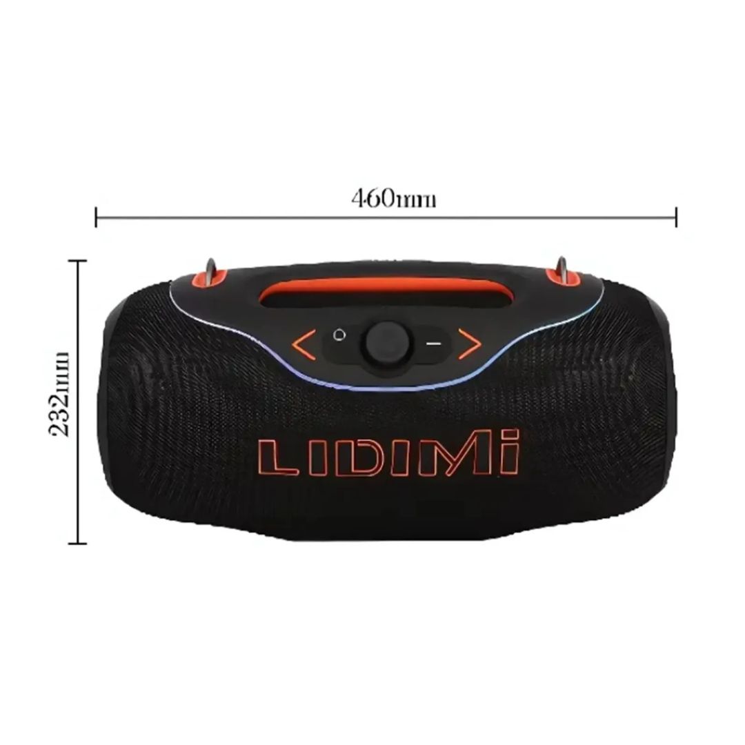 PARLANTE LIDIMI BLUETOOTH 300W + MICROFONO NEGRO - LD-S846 - 3