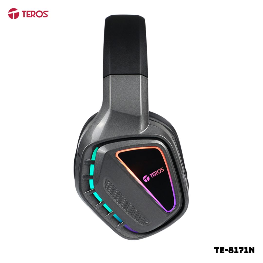 AUDIFONOS TEROS GAMER RGB CON MICROFONO INTEGRADO - TE-8171N - 1