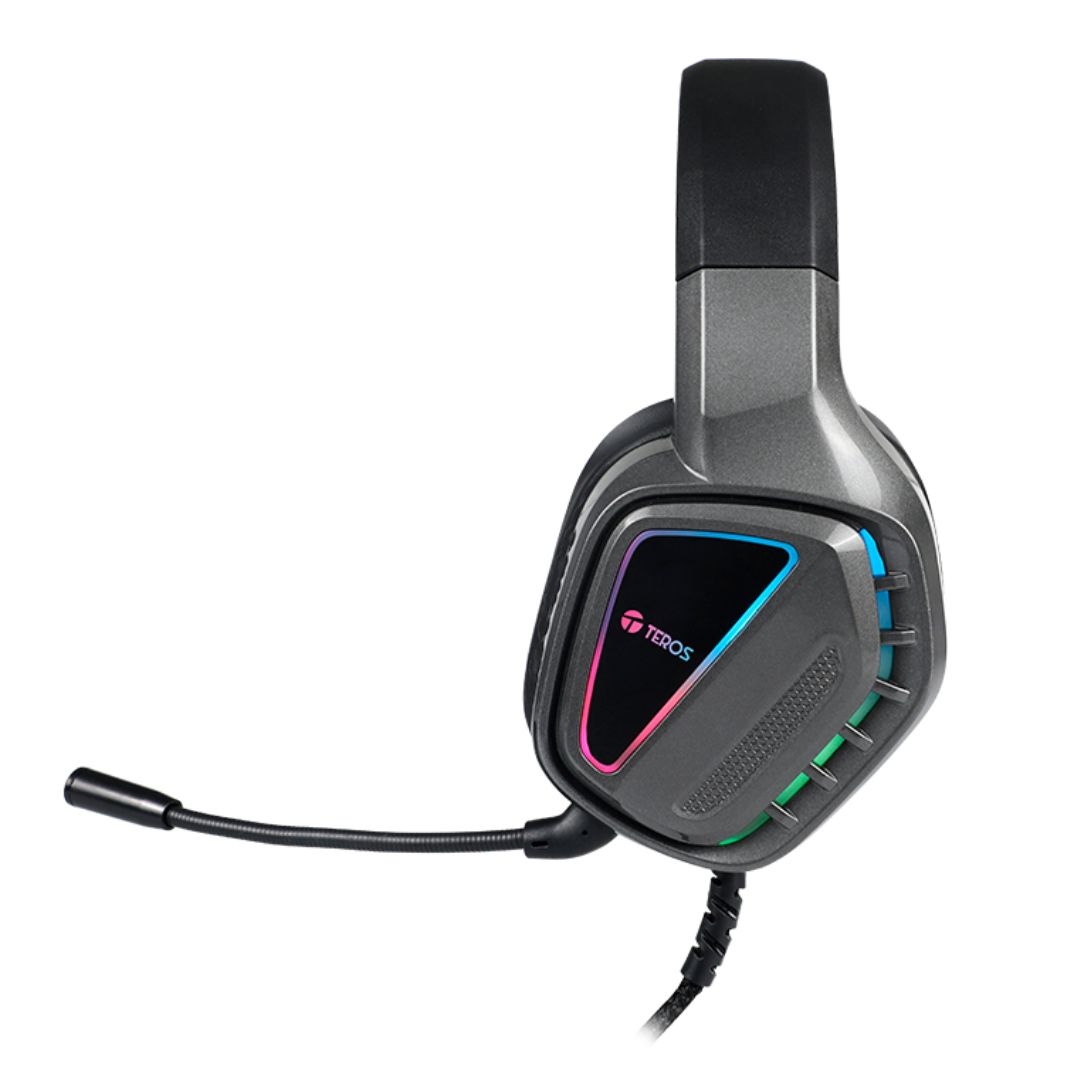AUDIFONOS TEROS GAMER RGB CON MICROFONO INTEGRADO - TE-8171N - 2