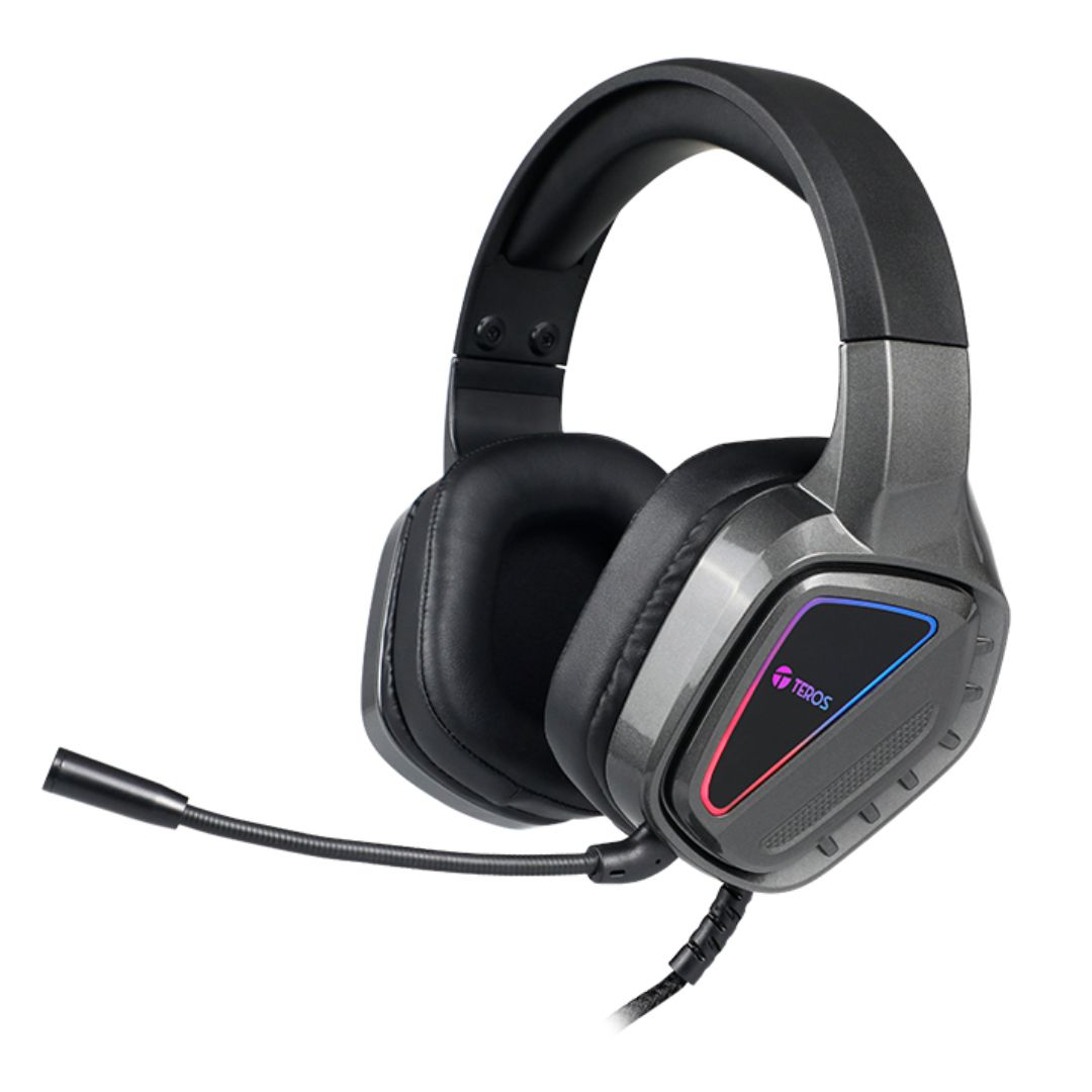 AUDIFONOS TEROS GAMER RGB CON MICROFONO INTEGRADO - TE-8171N - 3