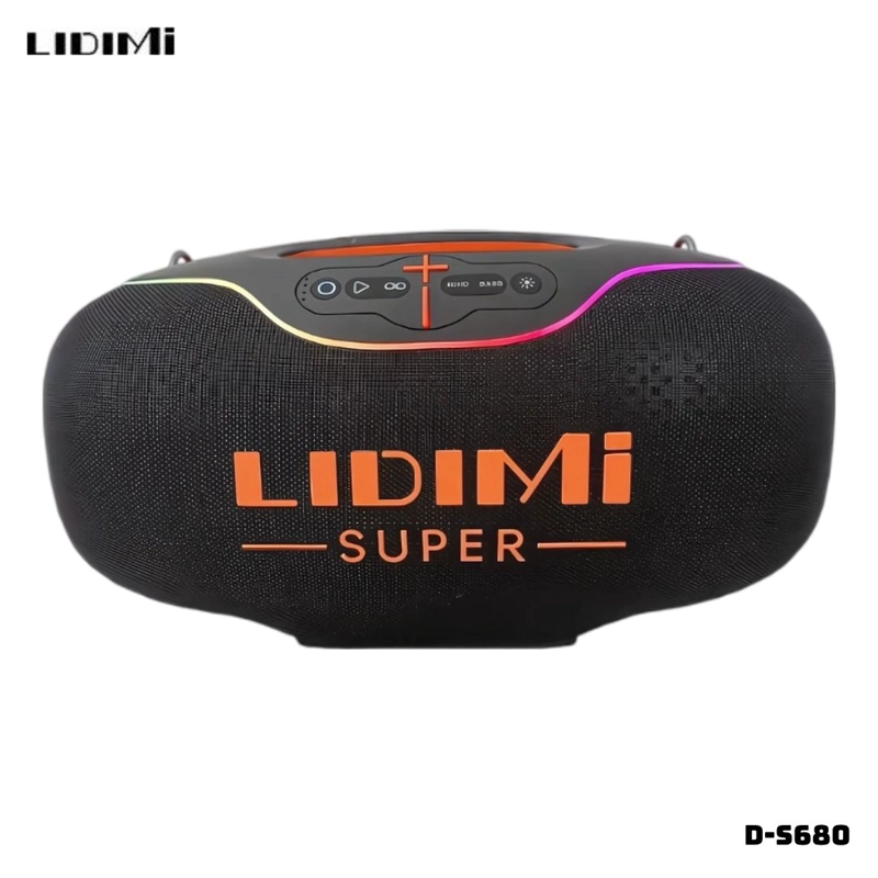 PARLANTE LIDIMI BLUETOOTH 300W NEGRO - D-S680 + MICROFONO - 1