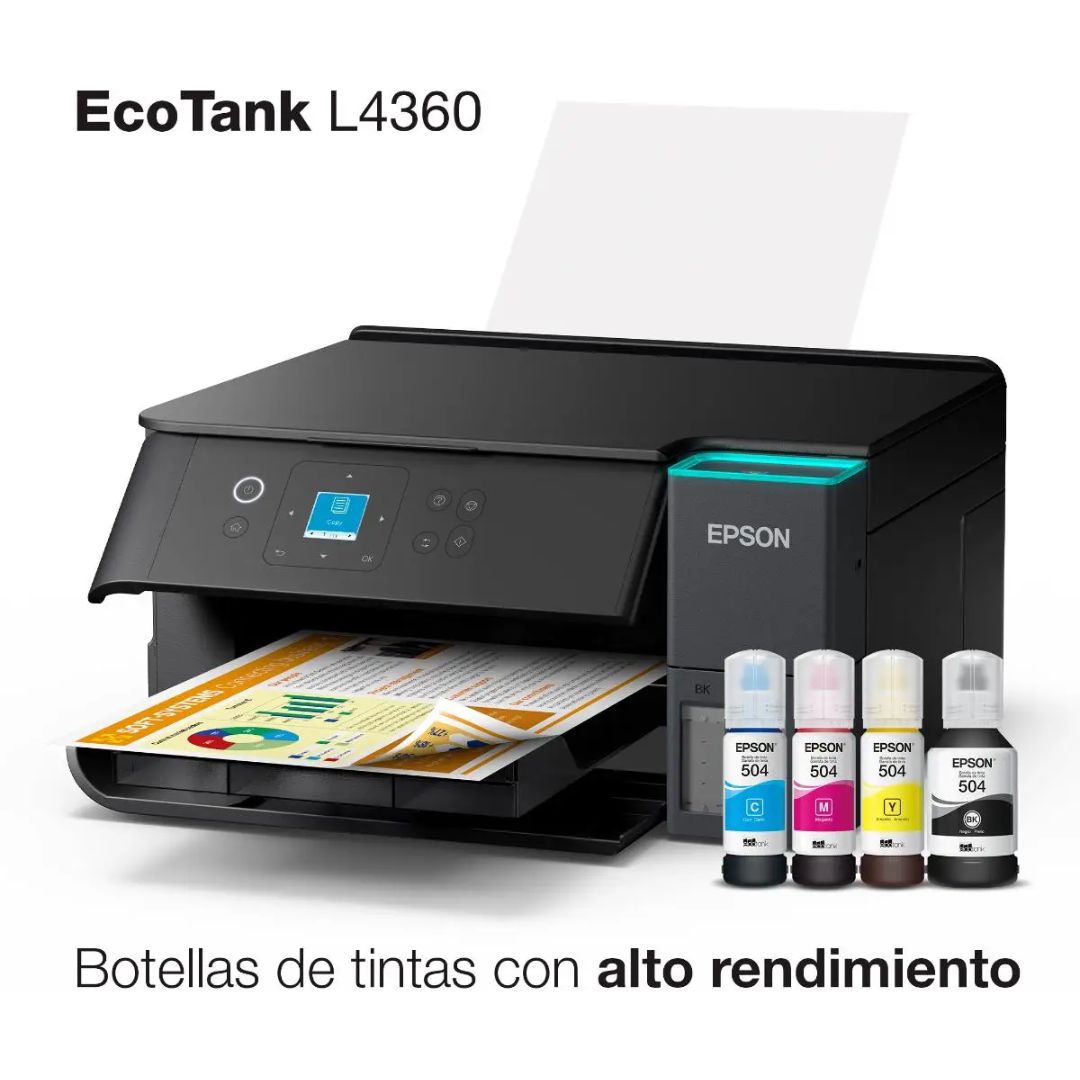 IMPRESORA EPSON MULTIFUNCIONAL ECOTANK WIFI - L4360 - 5