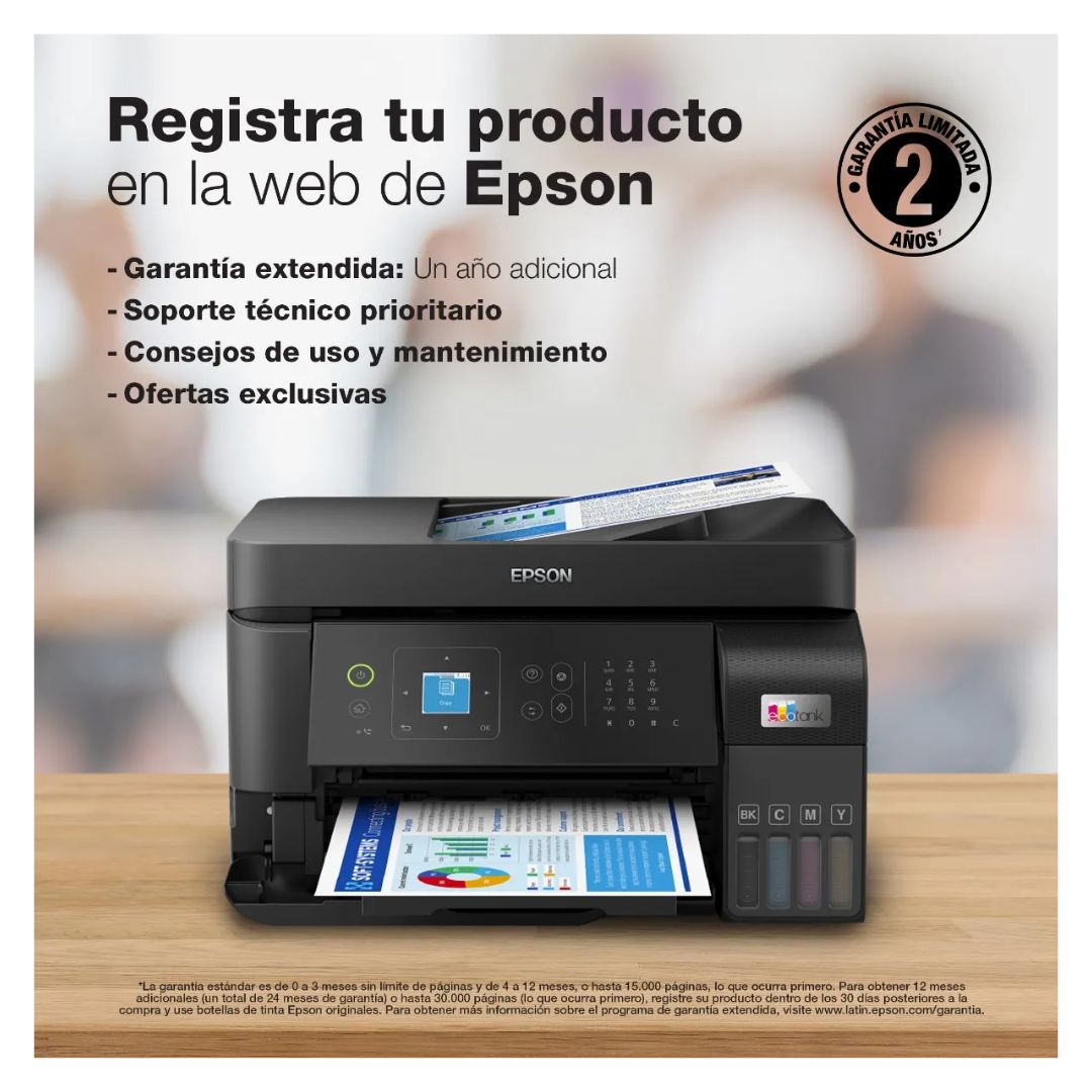 IMPRESORA EPSON MULTIFUNCIONAL ECOTANK WIFI - L4360 - 8