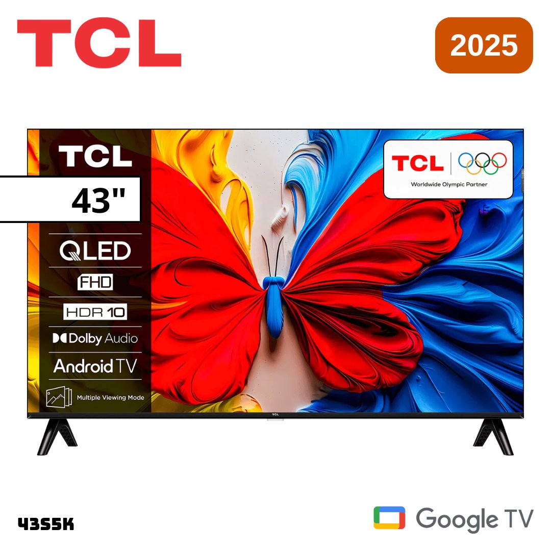TELEVISOR TCL 43 QLED SMART TV GOOGLE TV FHD 2025 - 43S5K - 1