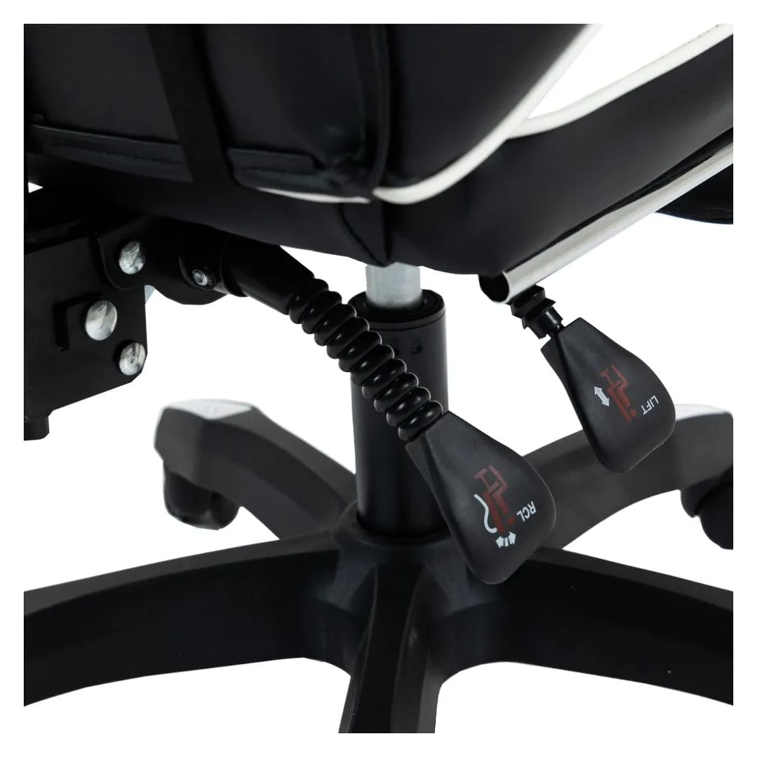 SILLA GAMER LYZOR CON POSAPIES AZUL - SGTWN135A - 6
