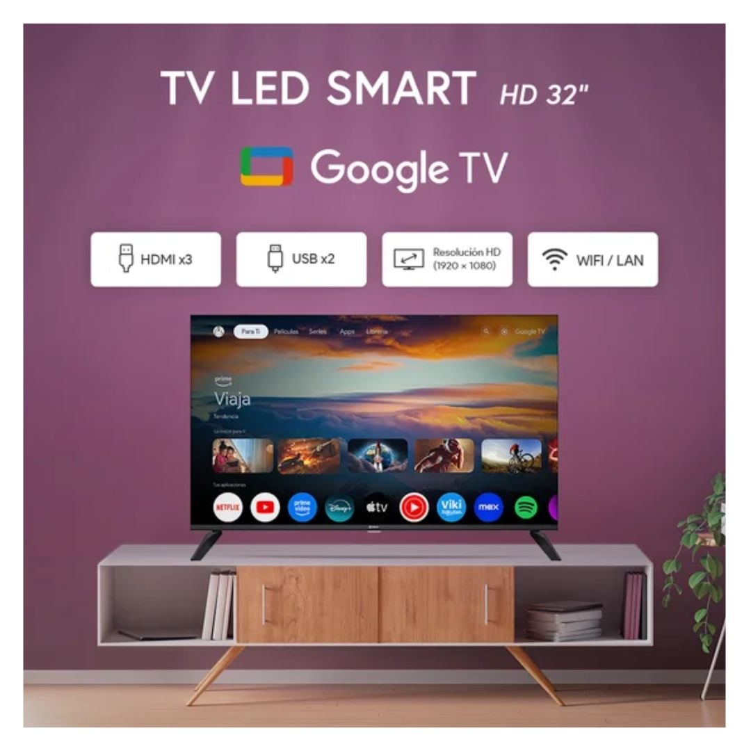 TELEVISOR MIRAY 32 SMART TV GOOGLE TV HD LED - MS32-E2000GBT - 4