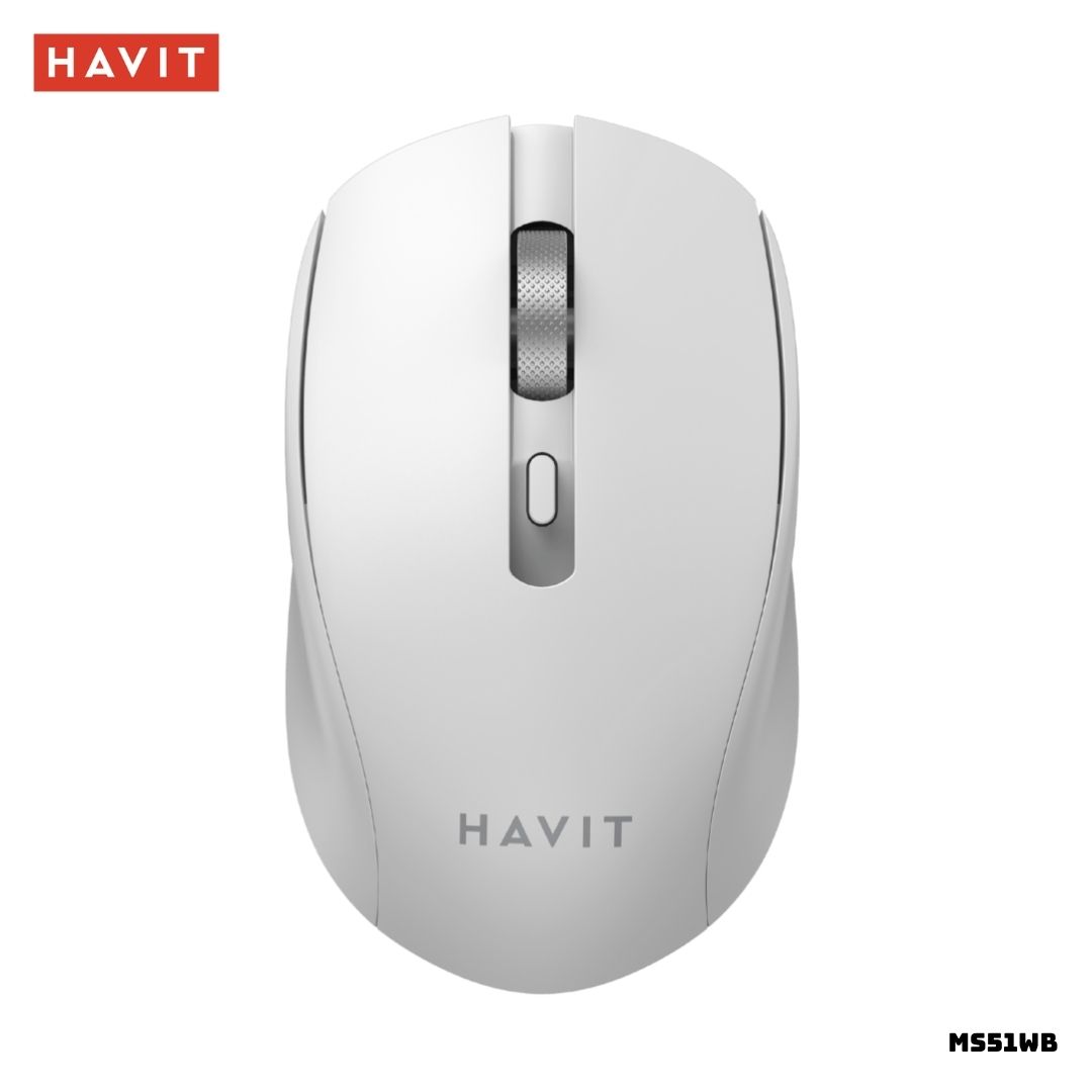 MOUSE INALAMBRICO HAVIT MS51WB 1600 DPI BLANCO - 1