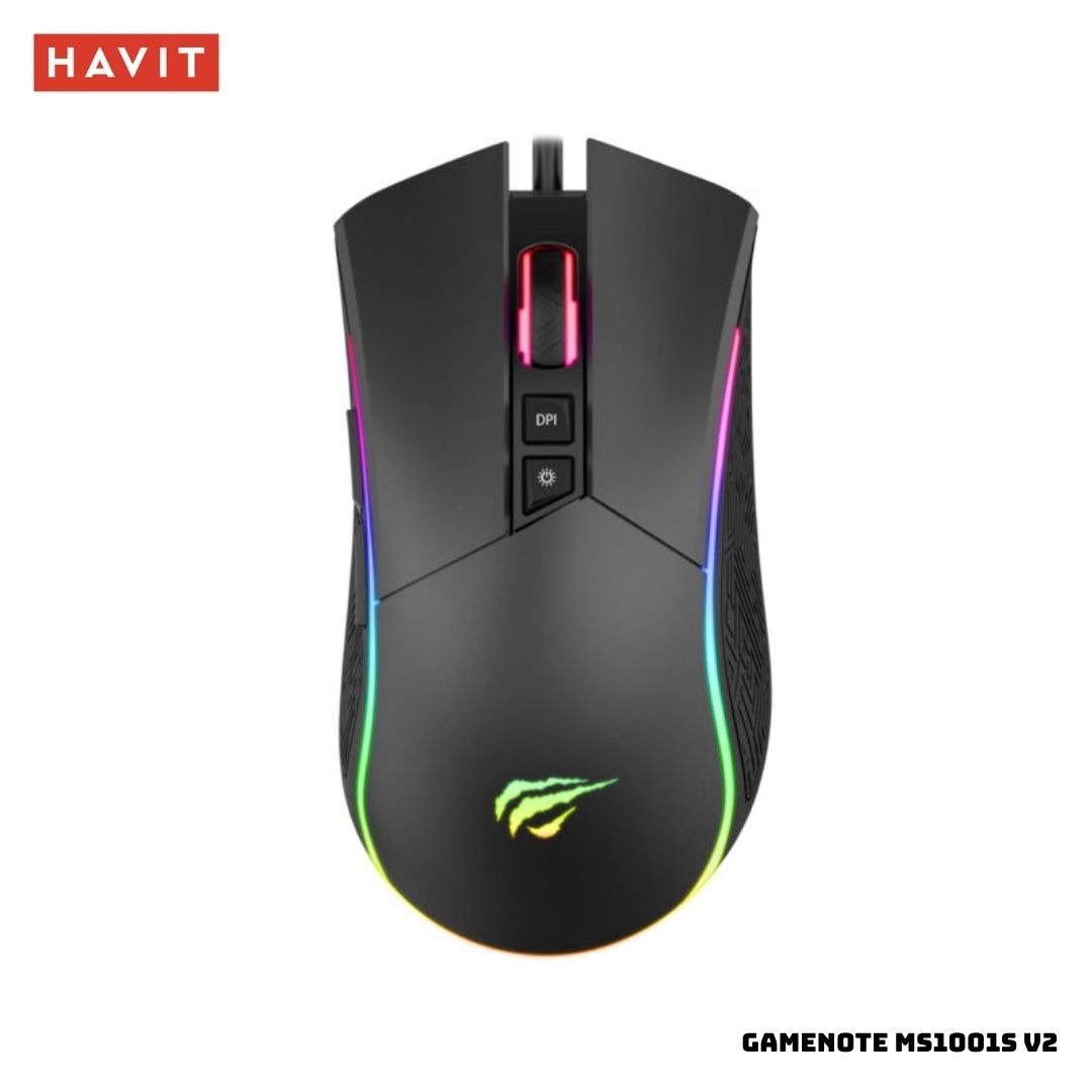 MOUSE GAMER HAVIT GAMENOTE MS1001S V2 8000 DPI - 1