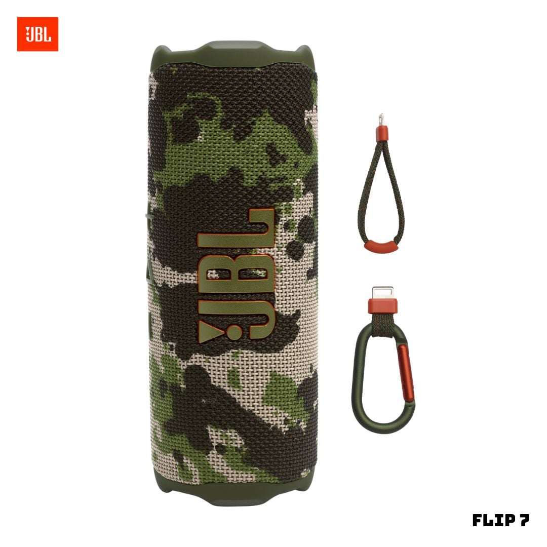 PARLANTE JBL FLIP 7 BLUETOOTH EXTRABASS CAMUFLADO - 1