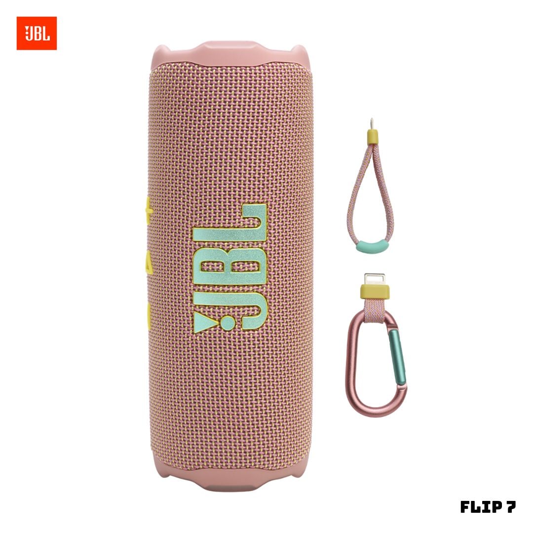 PARLANTE JBL FLIP 7 BLUETOOTH EXTRABASS ROSADO - 1