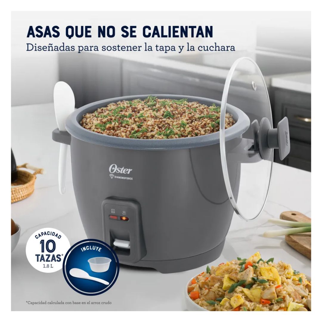 ARROCERA OSTER DIAMONDFORCE 10 TAZAS GRIS - CKSTRCB10DFSKE - 5
