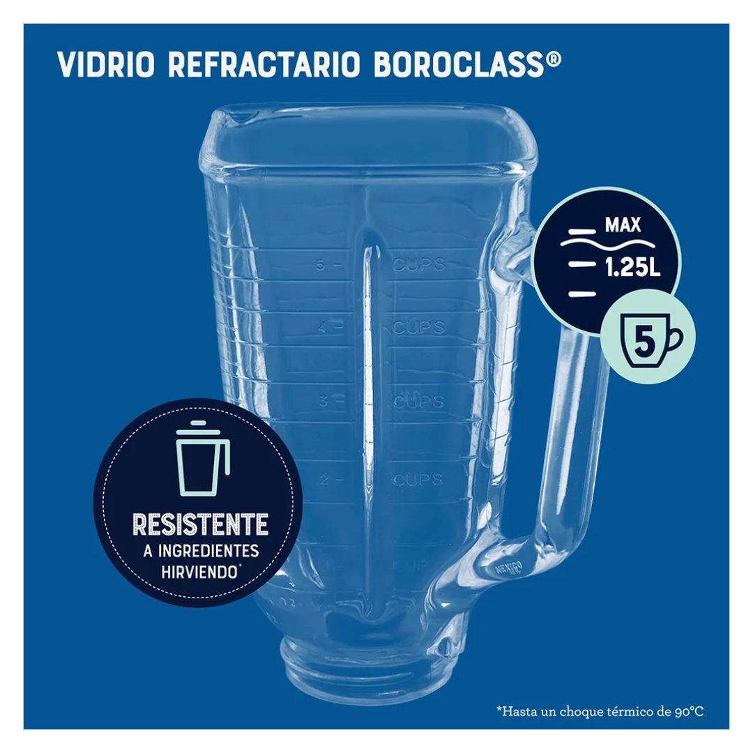 LICUADORA CLASICA OSTER 3 VELOCIDADES 1000W CROMADA ROJA - BLST4126R - 7
