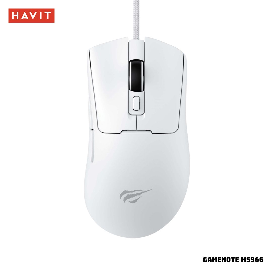 MOUSE GAMER HAVIT GAMENOTE MS966 12400 DPI PROGRAMMABLE RGB - 1