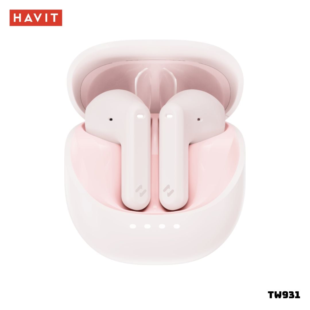 AUDIFONOS BLUETOOTH HAVIT TW931 MINI SIZE - ROSADO - 1