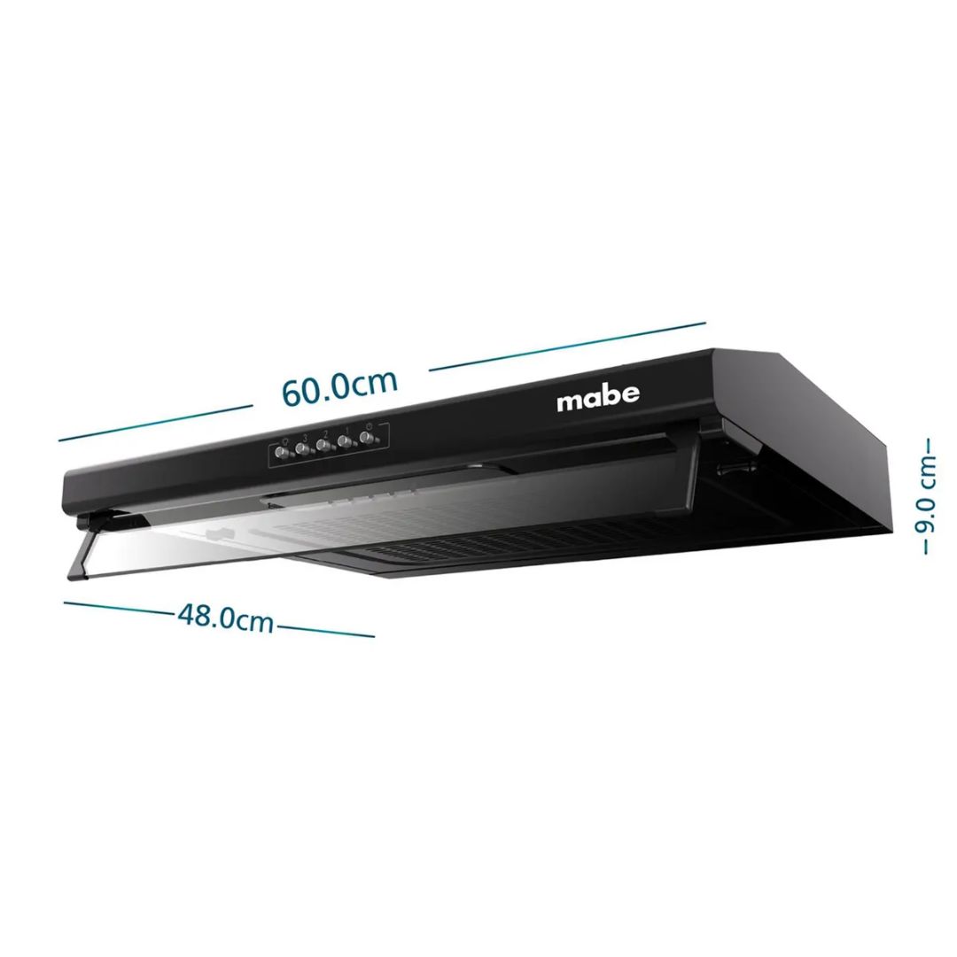 CAMPANA EXTRACTORA MABE 60 CM NEGRO - CMU6020PB0 - 3