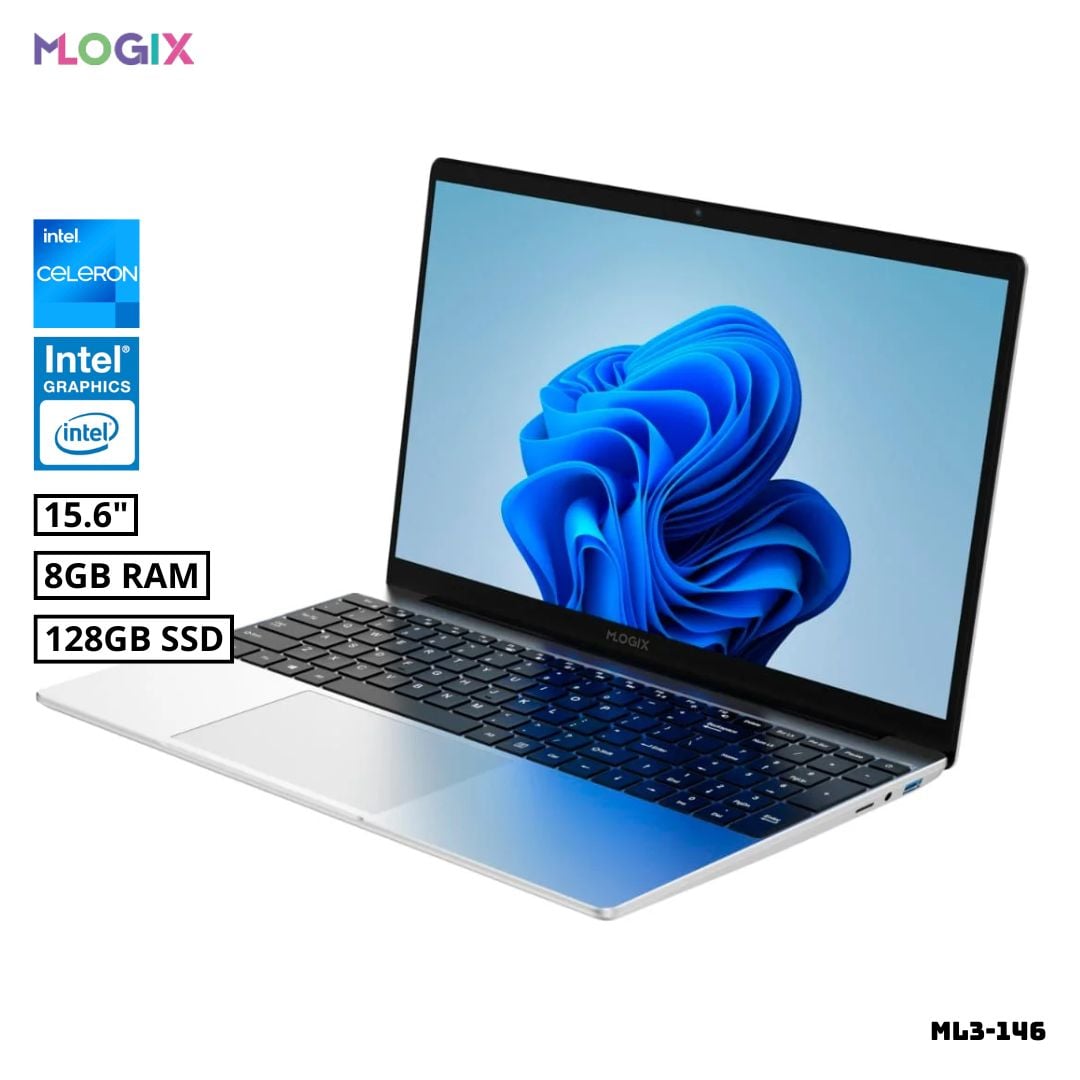 LAPTOP MLOGIX ML3-146 15.6 FHD INTEL CELERON J4025 8GB RAM 128G SSD - 1