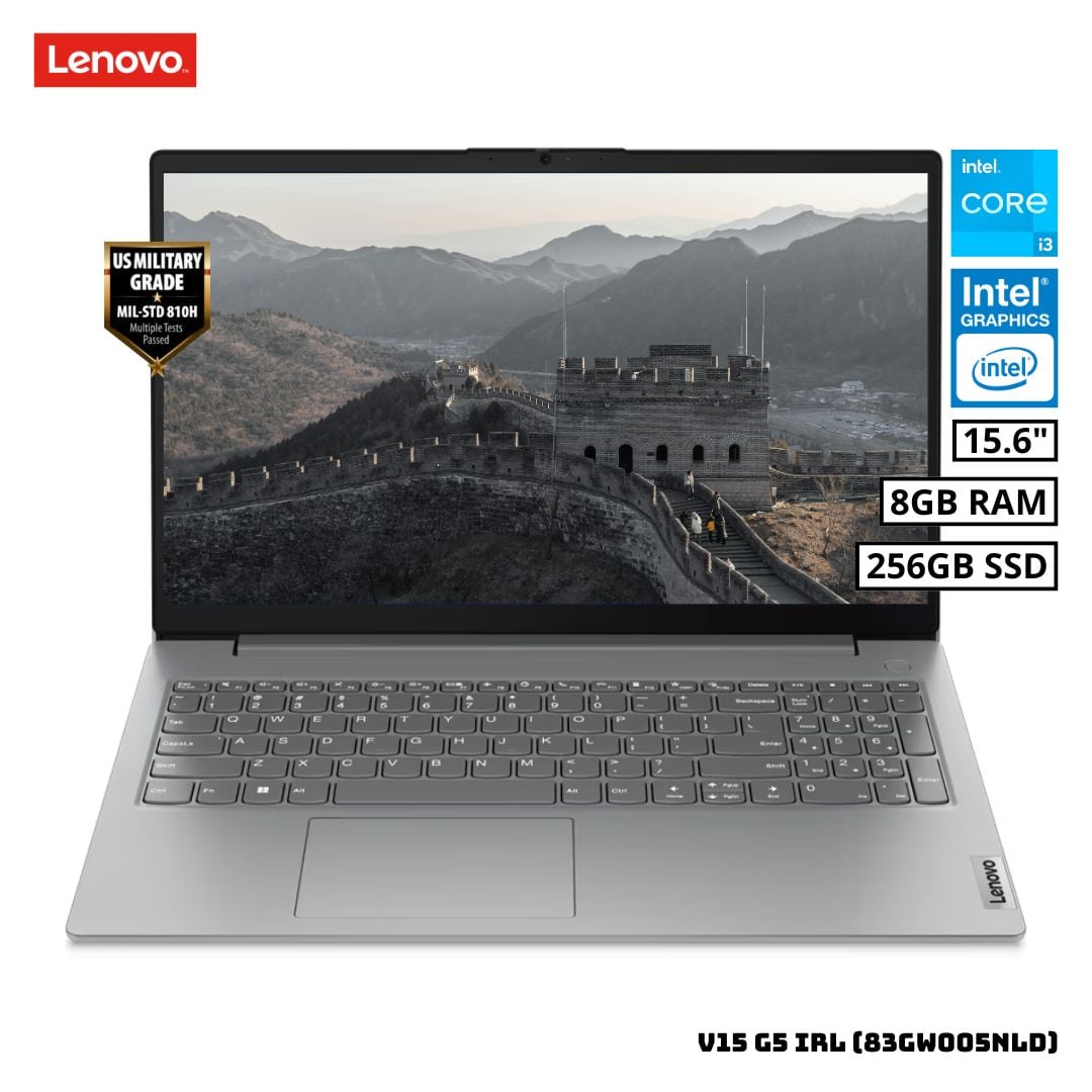 LAPTOP LENOVO V15 G5 IRL 15.6 FHD INTEL CORE I3-1315U 8GB RAM 256GB SSD - 1