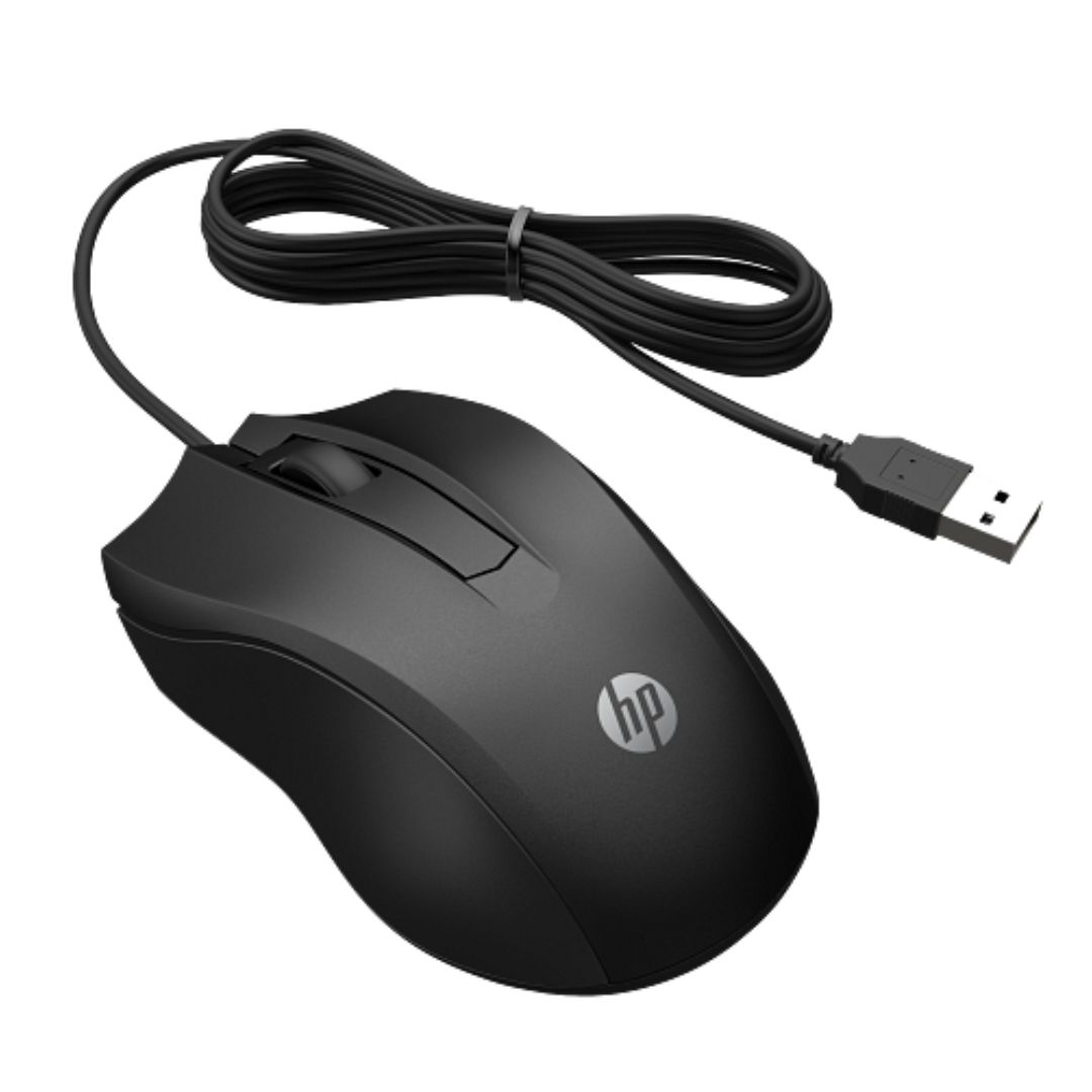 MOUSE ALAMBRICO HP 100 6VY96AA 1600 DPI - NEGRO - 2