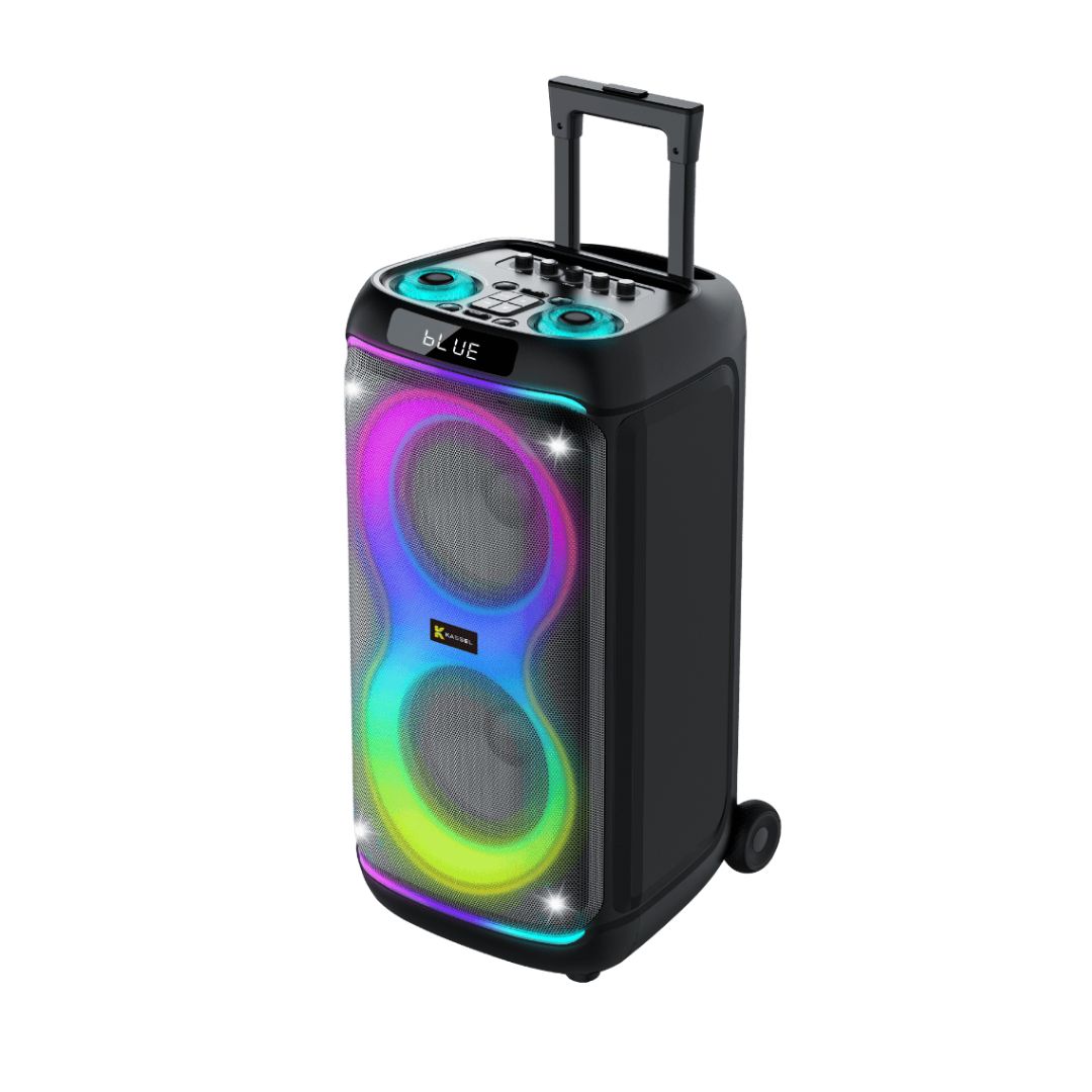 PARLANTE KASSEL CON BATERIA 80W RMS 1 MICROFONO - K2826 - 2