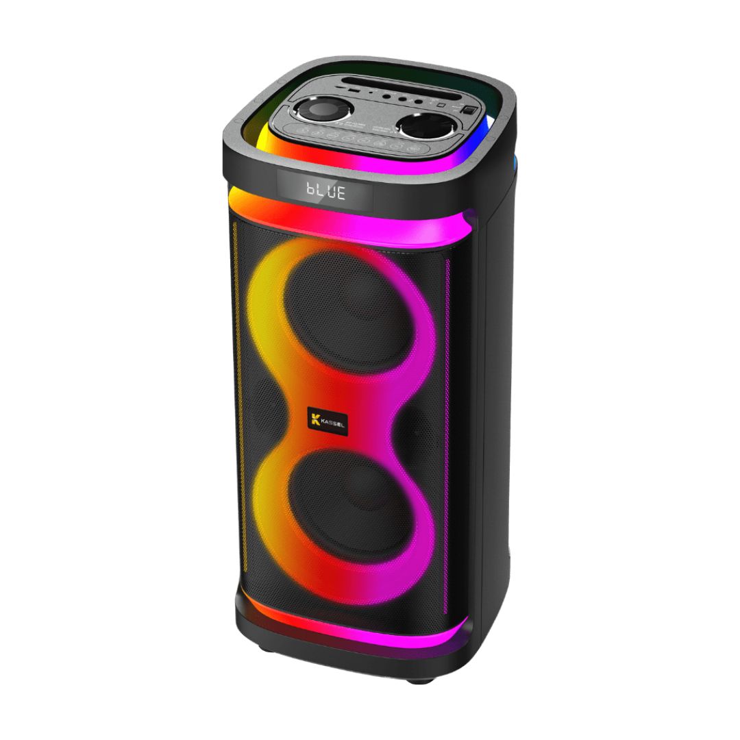 PARLANTE KASSEL CON BATERIA 80W RMS 1 MICROFONO - K2824 - 2