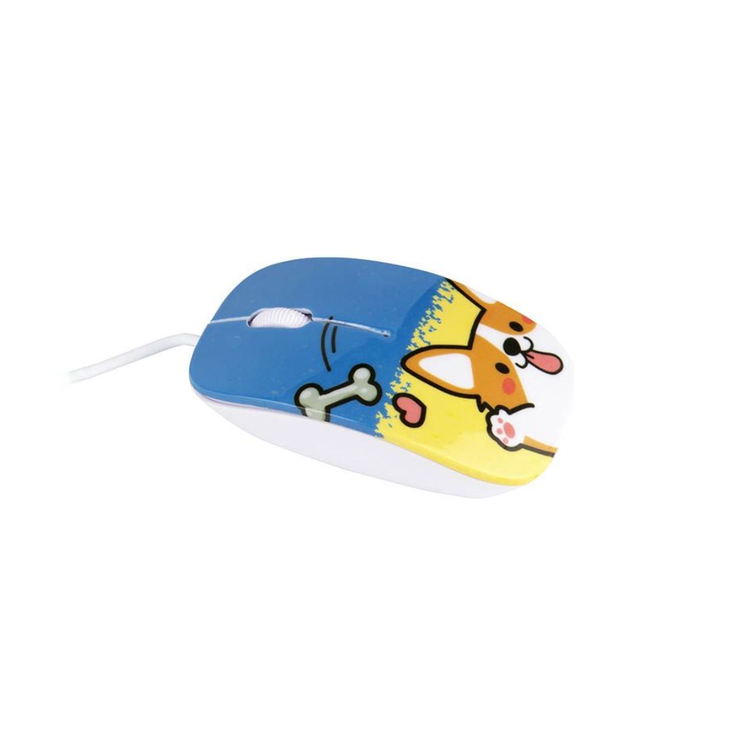 MOUSE ALAMBRICO PARA NIÑOS HALION HA-M853 1000 DPI - CARTOON PERRITO - 3