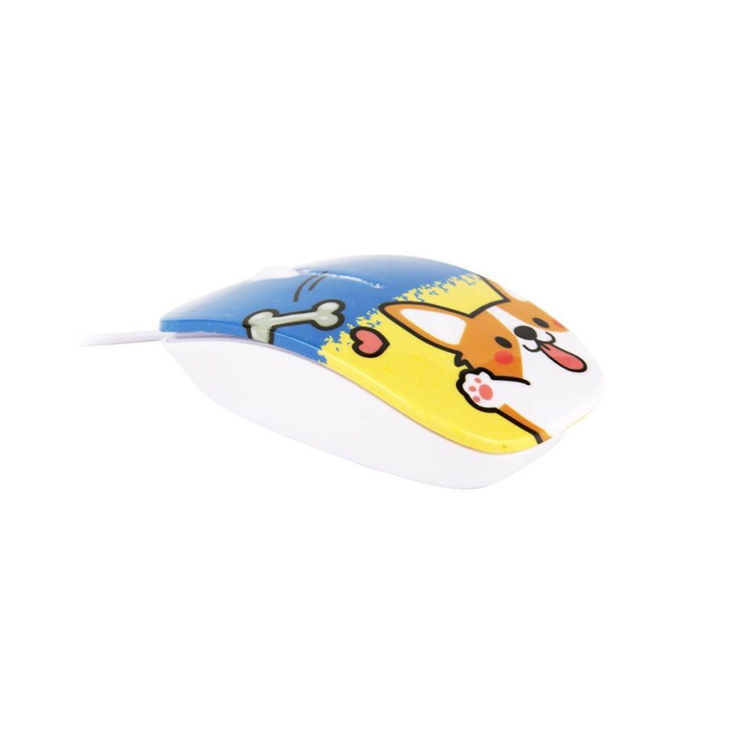 MOUSE ALAMBRICO PARA NIÑOS HALION HA-M853 1000 DPI - CARTOON PERRITO - 4