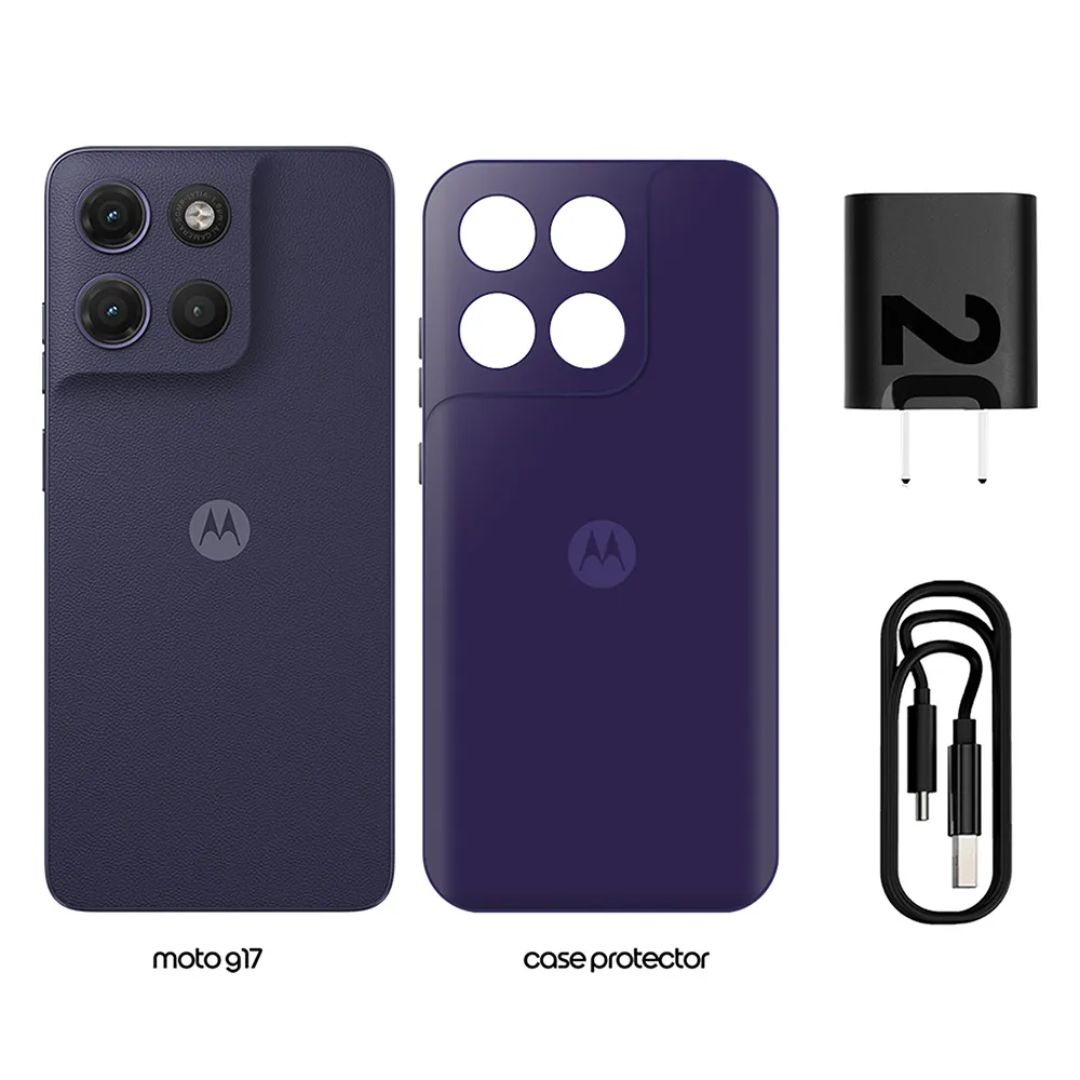 CELULAR MOTOROLA MOTO G17 4GB RAM 256GB ROM - ARANDANO - 3
