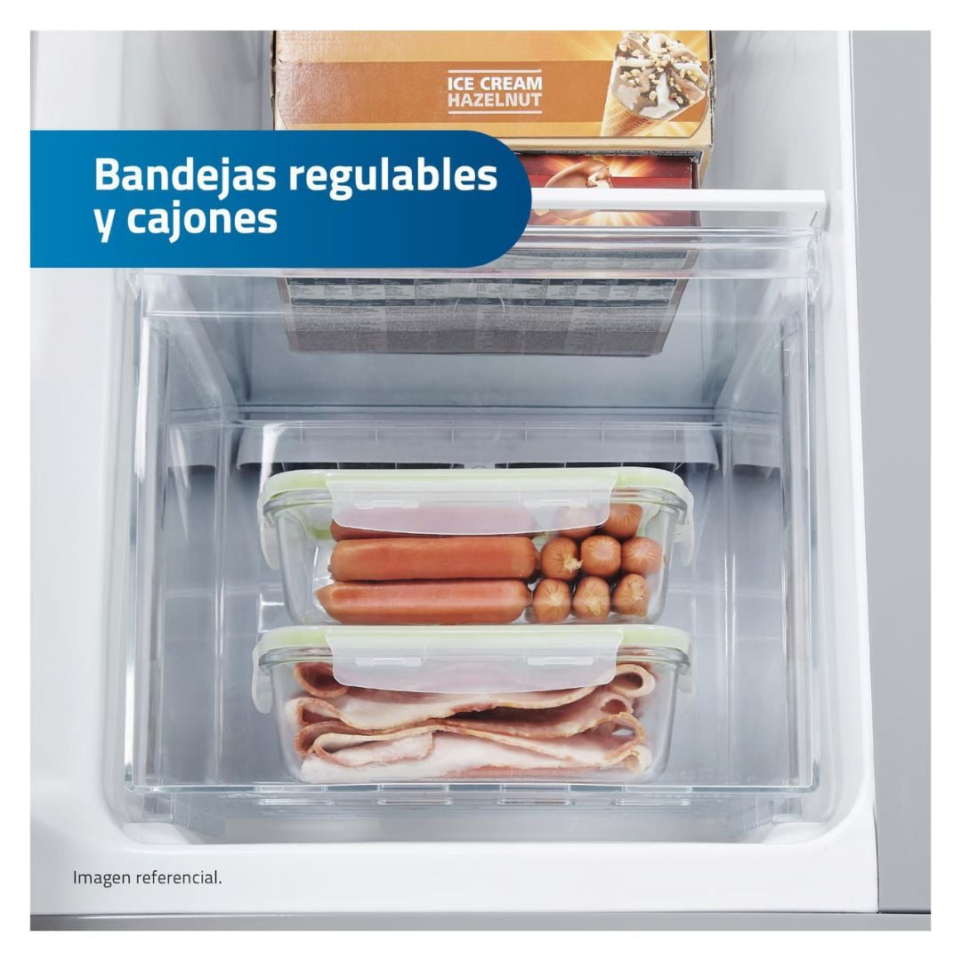 REFRIGERADORA INDURAMA 428 L SIDE BY SIDE PLATEADO - RI-769 - 6