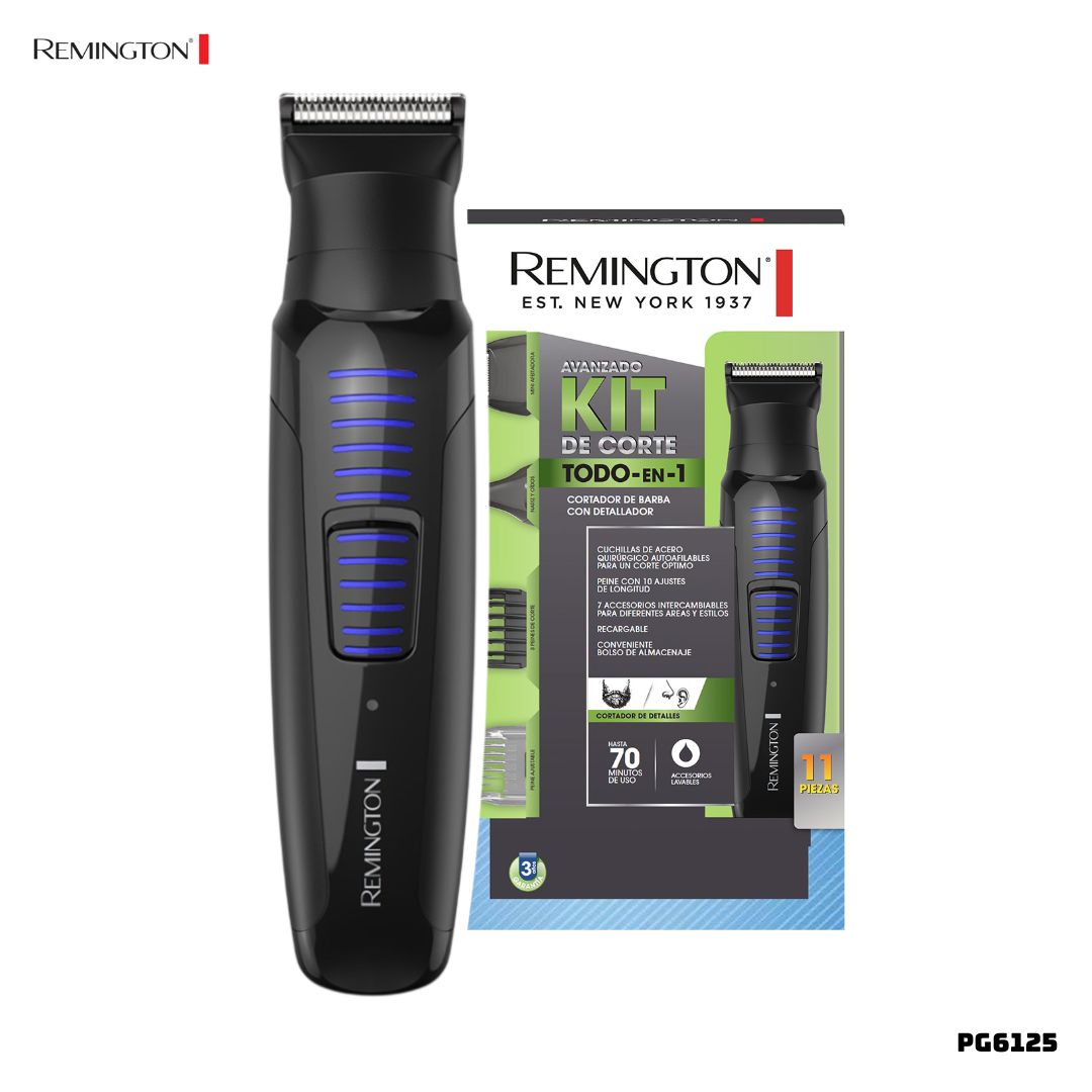 KIT DE CORTE REMINGTON AFEITADOR TODO EN 1 - PG6125 - 1