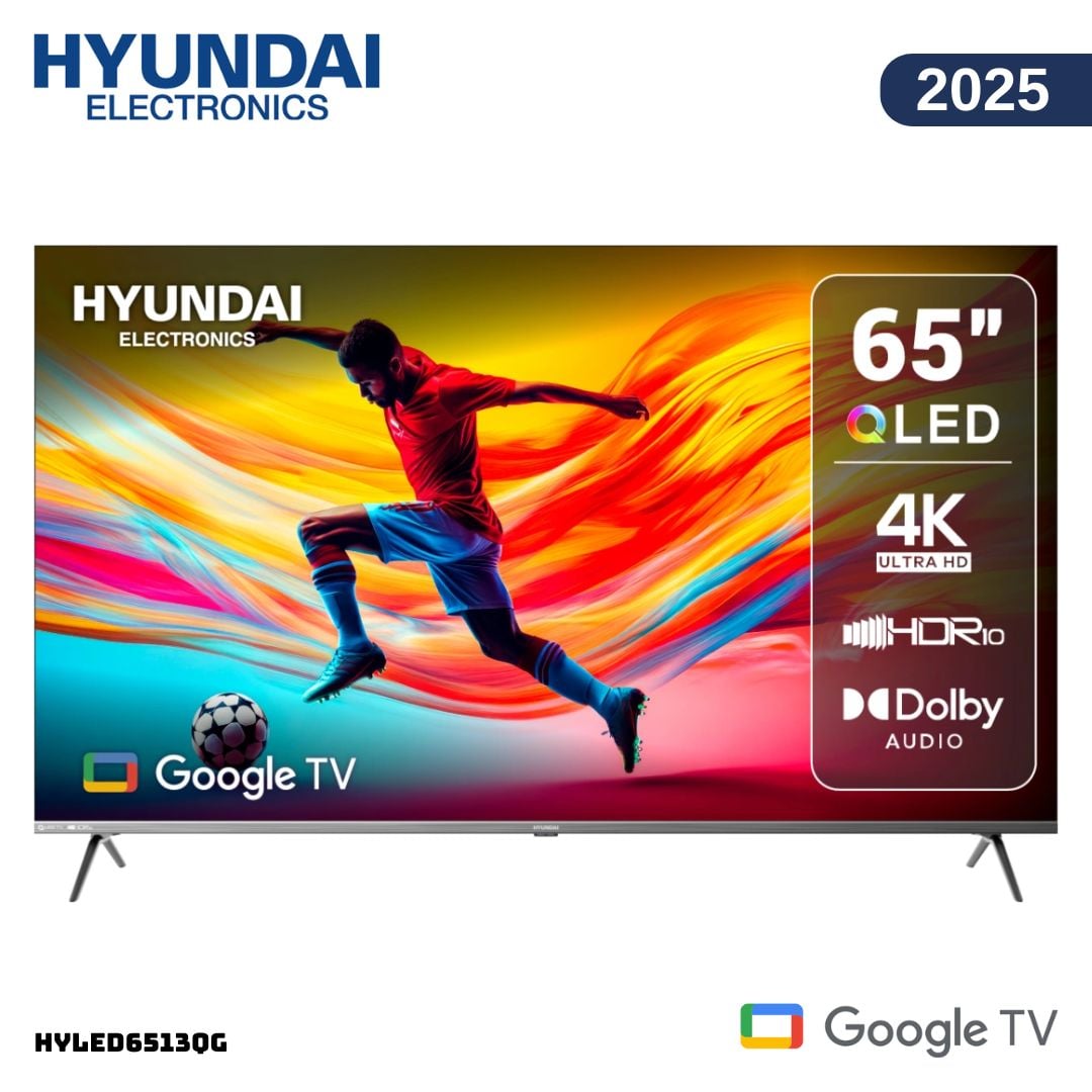 TELEVISOR HYUNDAI 65 QLED SMART TV GOOGLE TV 4K UHD 2025 - HYLED6513QG - 1