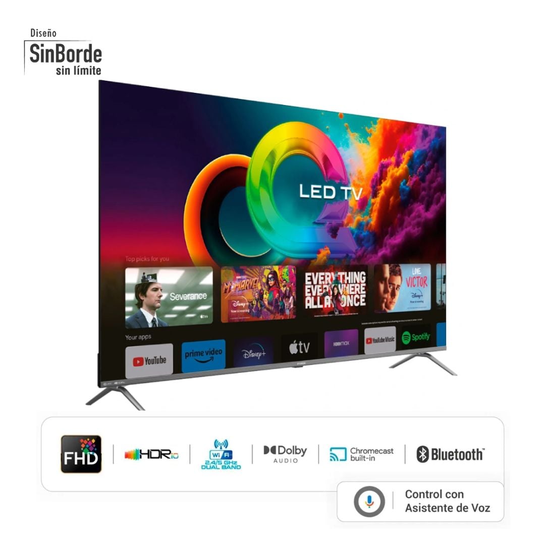 TELEVISOR HYUNDAI 65 QLED SMART TV GOOGLE TV 4K UHD 2025 - HYLED6513QG - 2
