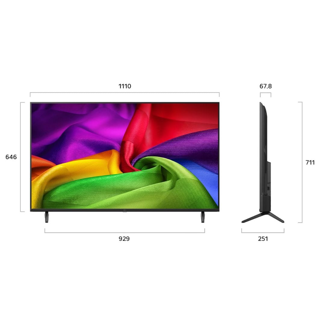 TELEVISOR LG 50 NANOCELL SMART TV THINQ AI WEBOS HUB 4K UHD 2026 - 50NU800BPSC - 3