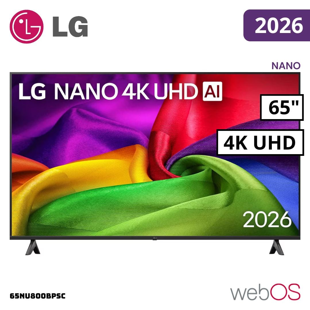 TELEVISOR LG 65 NANOCELL SMART TV THINQ AI WEBOS HUB 4K UHD 2026 - 65NU800BPSC - 1